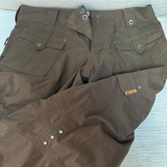 BURTON Cargo Brown women's sie Medium snowpant - Picture 1 of 6